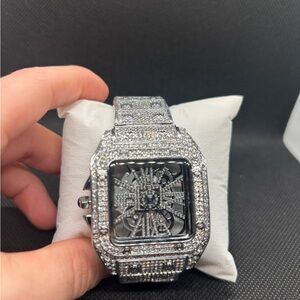 Carter's Silver Men's Watch with Crystal Accents